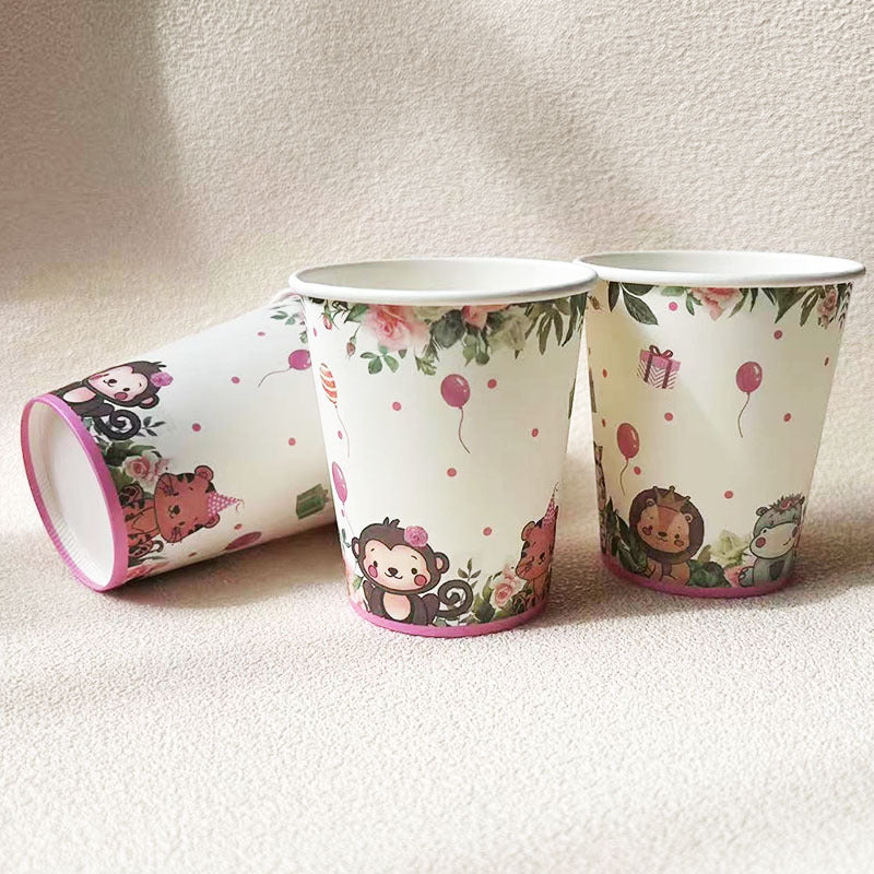 9OZ Animal Party Disposable Paper Cup