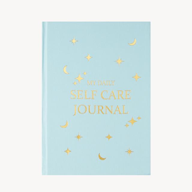 Gratitude Journal Self-Care Journal A5 notebook with gold cover