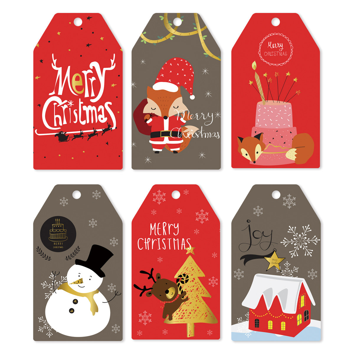 Christmas gift tag cards