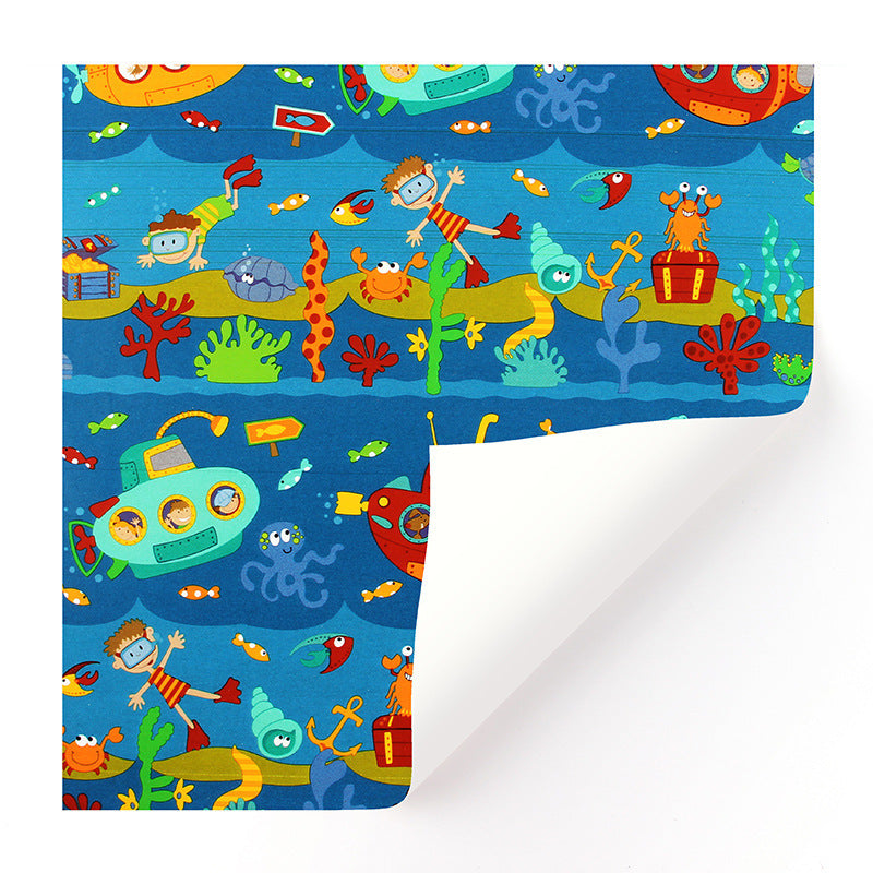 Cartoon animal wallpaper gift wrapping paper