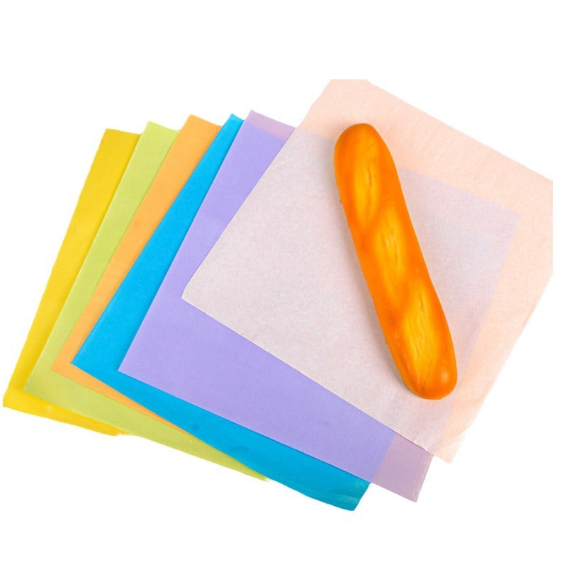 Kitchen solid color table paper with paper and grease paper
