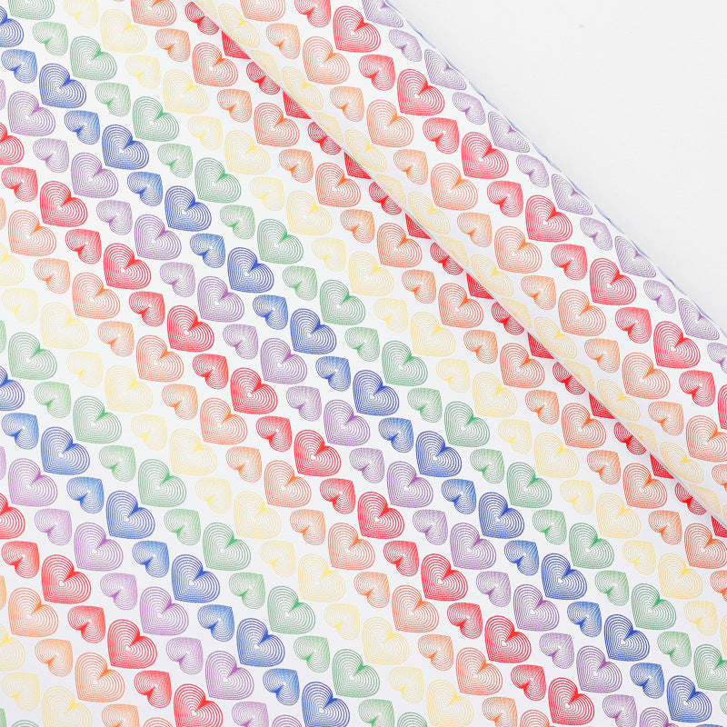 White kraft paper striped party gift wrapping paper