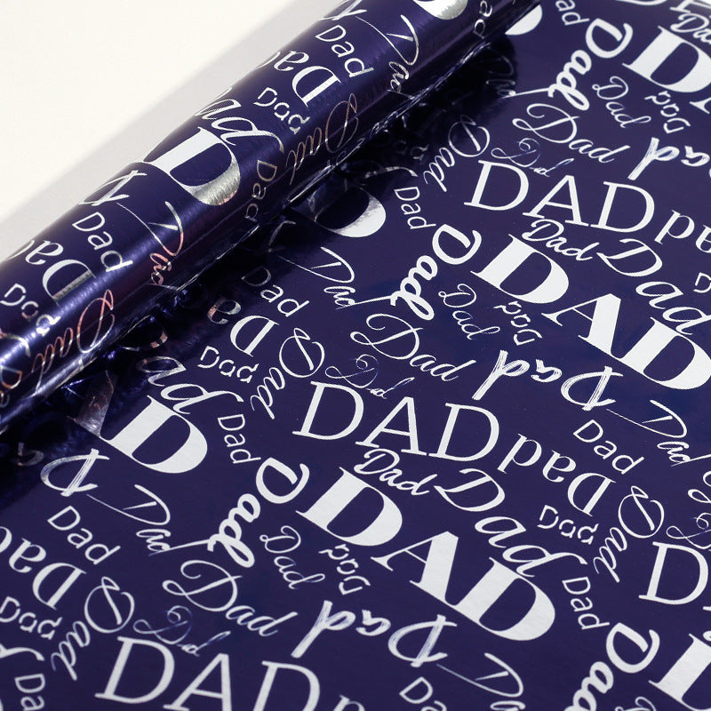 Father's Day Mother's Day gift wrapping paper aluminized paper